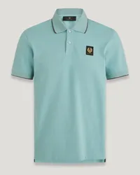 Belstaff Double Tipped Polohemd für Herren Cotton Pique  M Oil