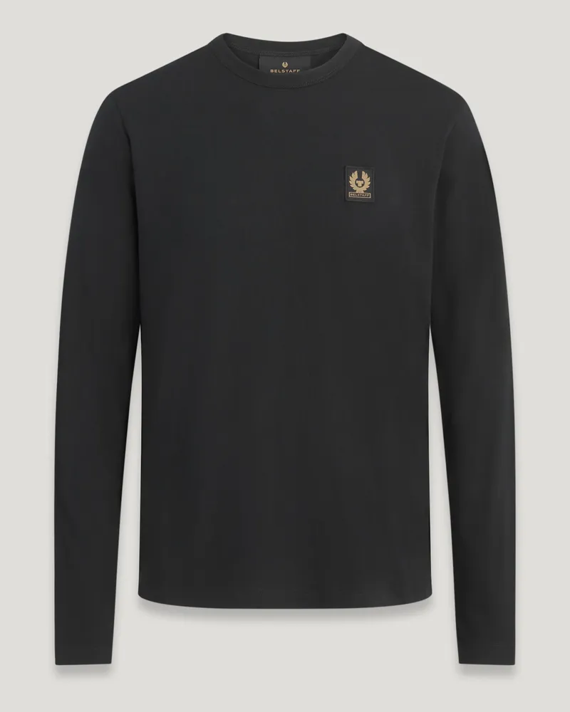 Belstaff Langarm-t-shirt für Herren Cotton Jersey Schwarz Schwarz