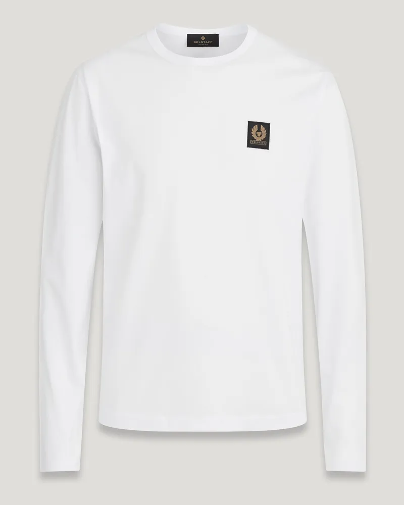 Belstaff Langarm-t-shirt Cotton Jersey Weiß Weiß