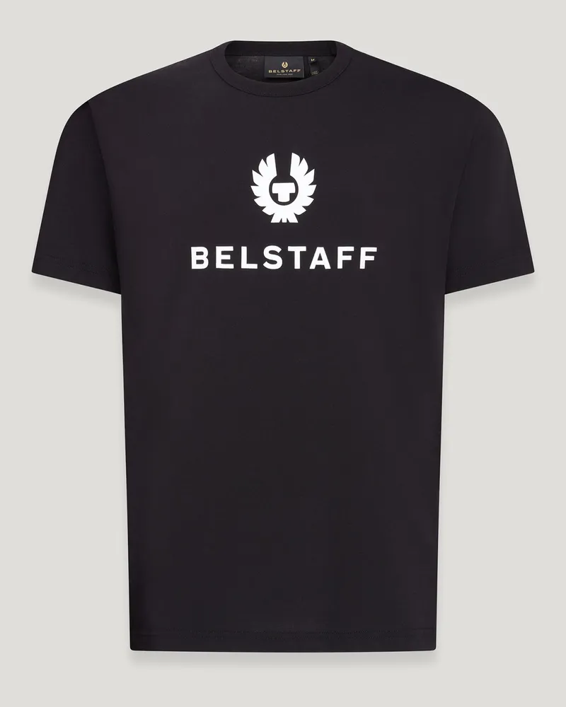 Belstaff Signature T-shirt für Herren Cotton Jersey Schwarz Schwarz