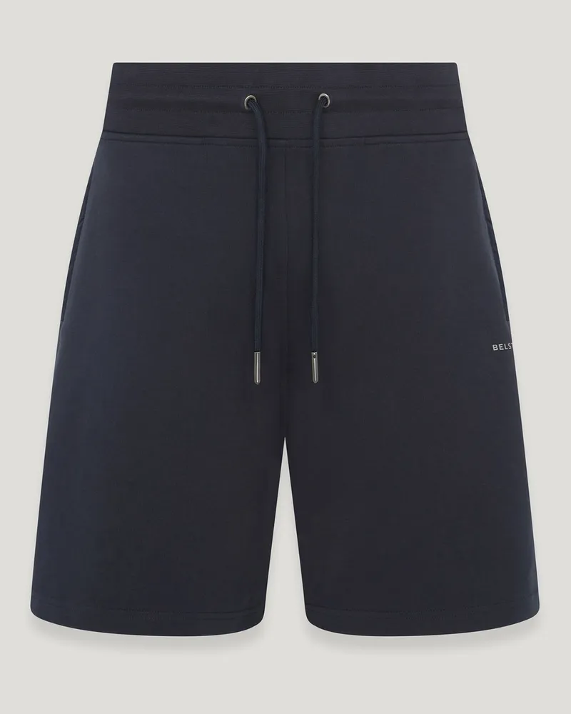 Belstaff Alloy Sweatshorts für Herren Cotton Fleece Dunkles Tintenblau Dunkles