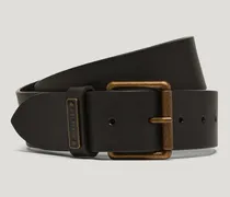 Ledger Gürtel Unisex Calf Leather Schwarz