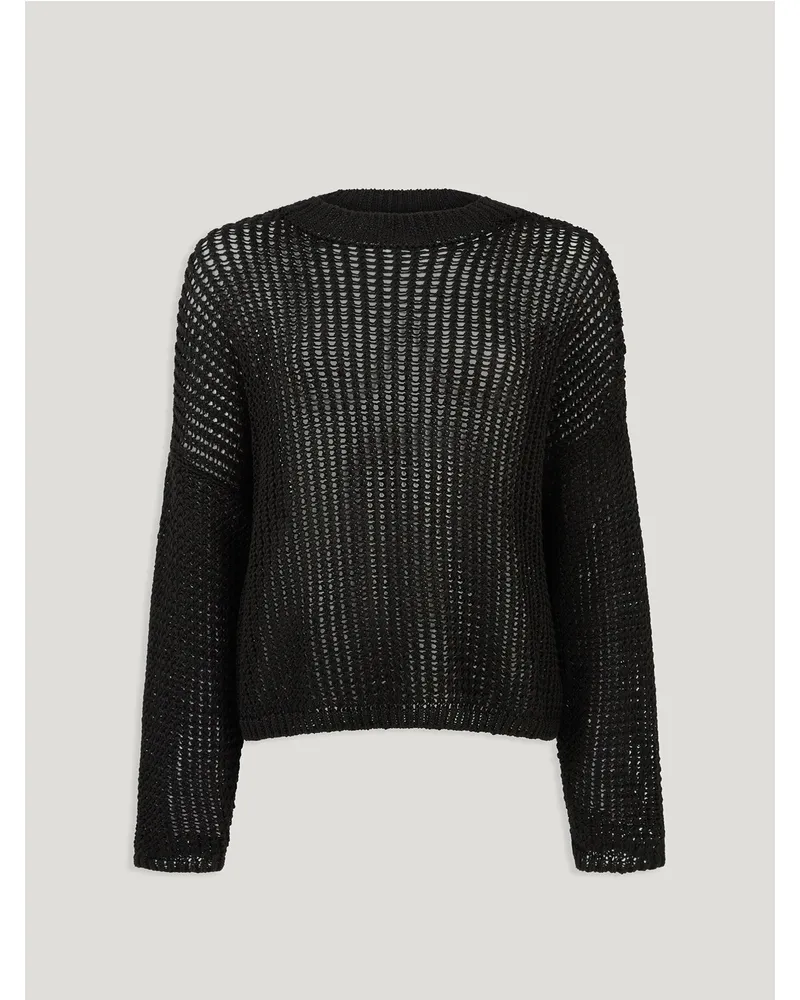 Belstaff Anchor Pullover Mit Hochgezogenem Ausschnitt für Damen Linen Verwaschenes Schwarz Verwaschenes