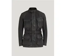 Legacy Trialmaster Panther Jacke für Herren Hand Waxed Leather Antik-Schwarz