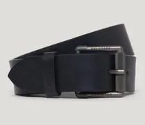 Gürtel Mit Rollschnalle für Herren Calf Leather Dunkles Dunkelblau