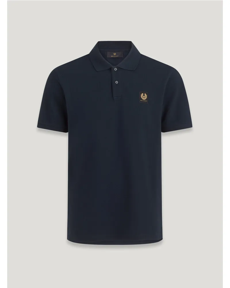 Belstaff Polohemd für Herren Cotton Pique Dunkles Tintenblau Dunkles