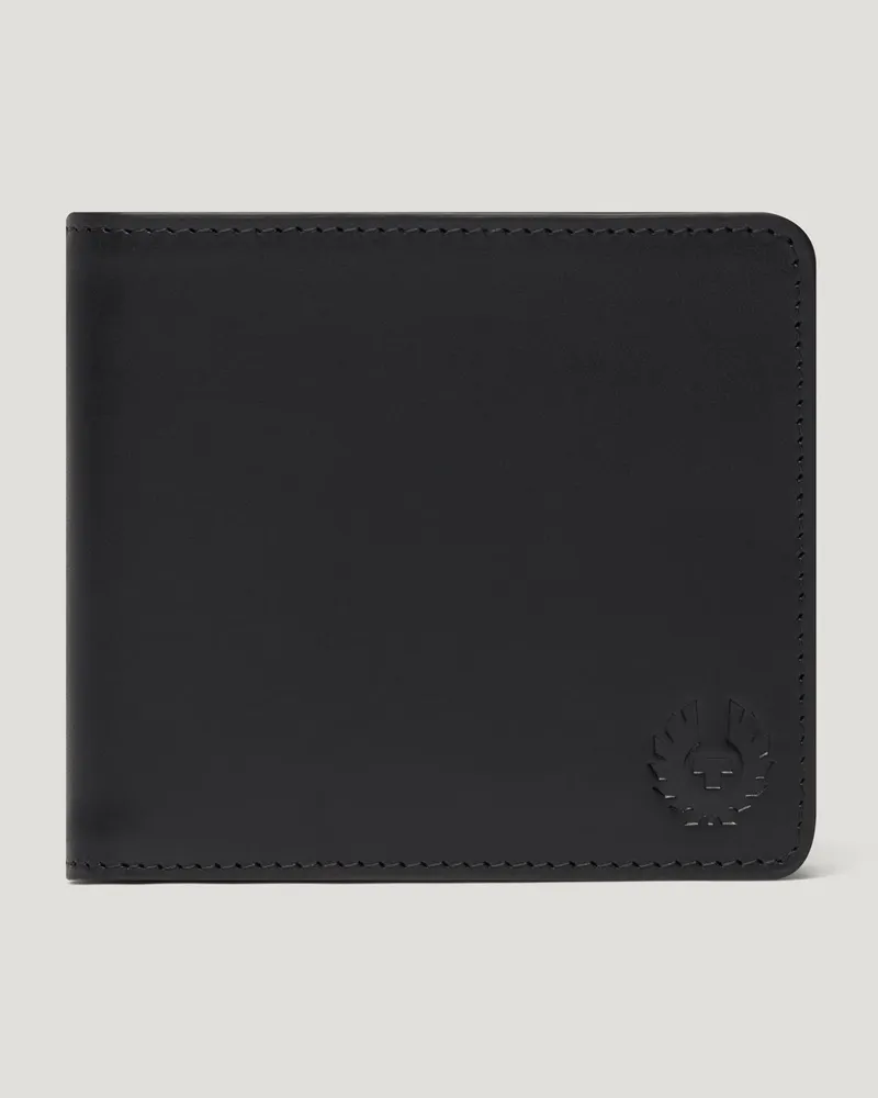 Belstaff Hanchurch Bi-fold-brieftasche Unisex's Smooth Leather Schwarz Schwarz