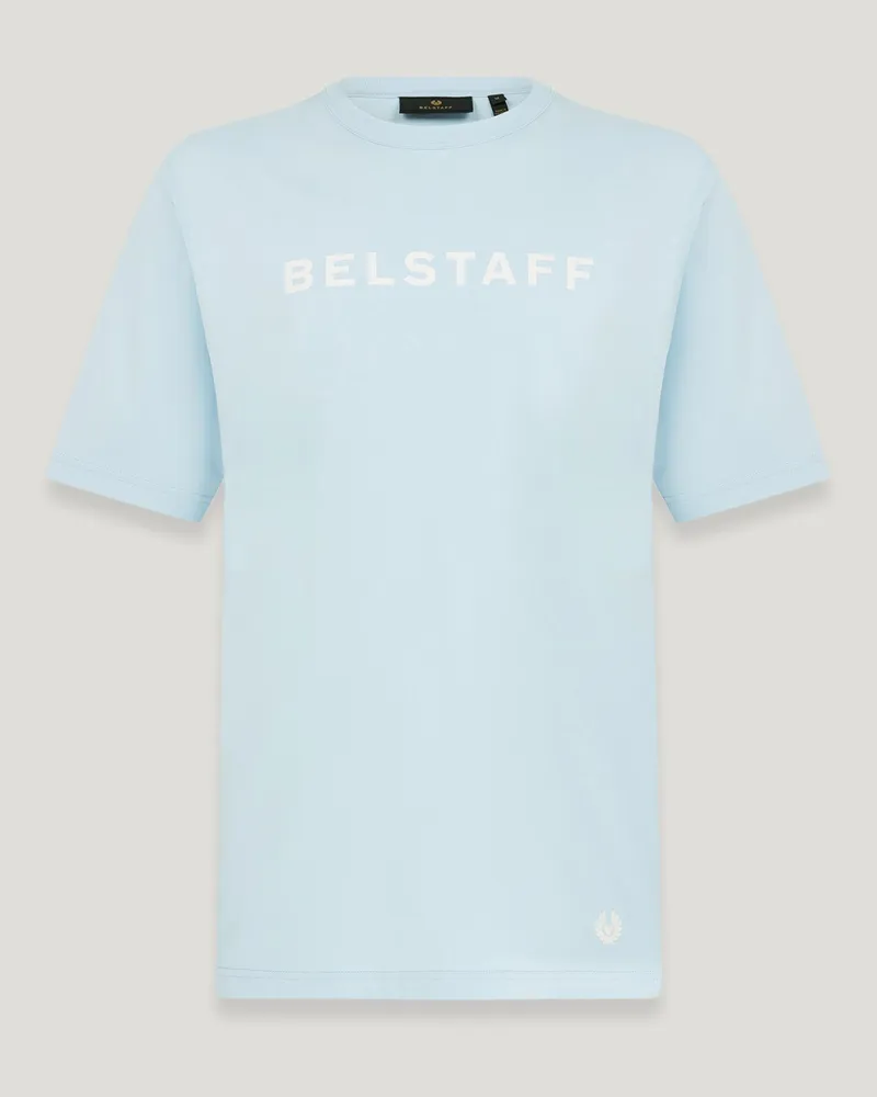 Belstaff Staple Logo-t-shirt für Herren Cotton Jersey Himmelblau Himmelblau