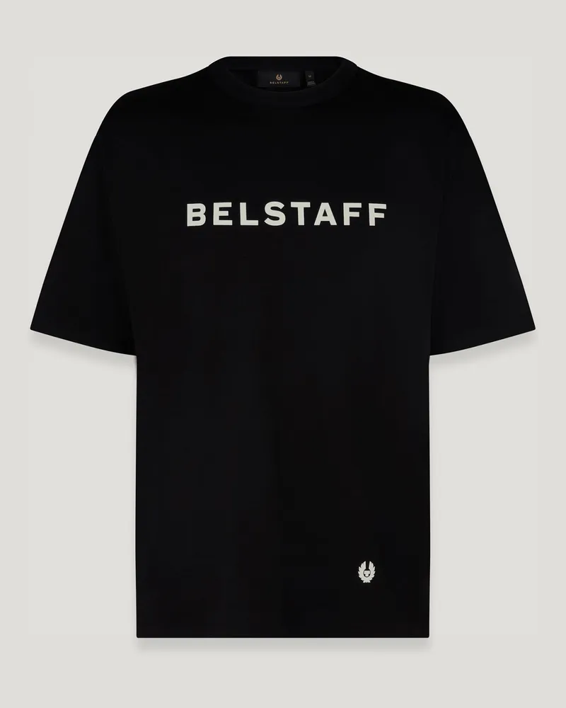 Belstaff Staple Logo-t-shirt für Herren Cotton Jersey Schwarz Schwarz