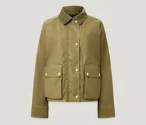 Cyan Jacke für Damen Waxed Cotton Dunkles Dünenbeige