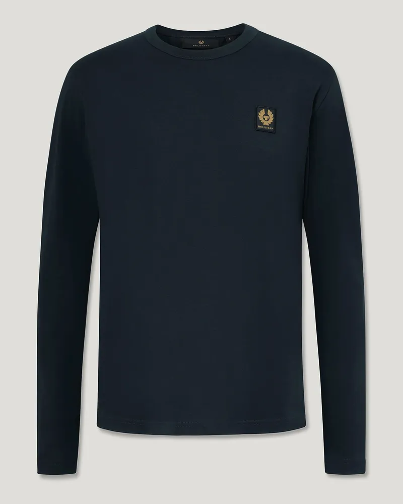 Belstaff Langarm-t-shirt für Herren Cotton Jersey Dunkles Dunkelblau S 