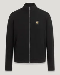 Belstaff Sweatshirt Mit Durchgehendem Reißverschluss Cotton Fleece Black