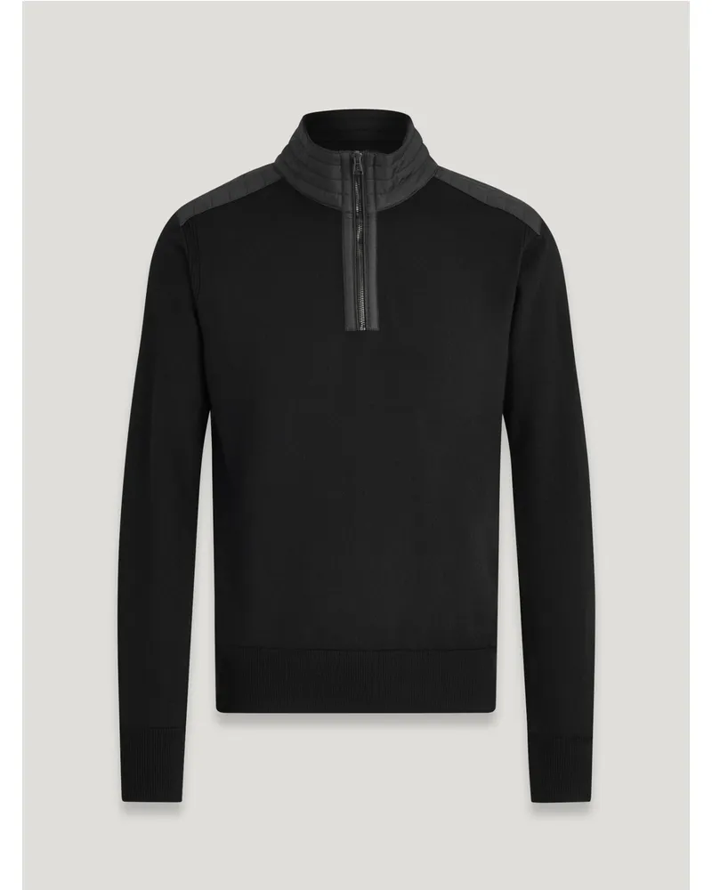 Belstaff Kilmington Troyer für Herren Merino Wool Schwarz Schwarz