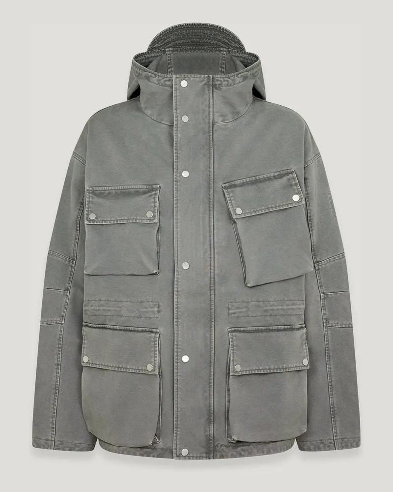 Belstaff X Represent Enduro-jacke für Herren Garment Dye Cotton Schattengrau Schattengrau