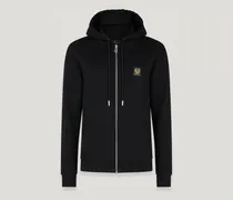 Hoodie Mit Durchgehendem Reißverschluss Cotton Fleece Schwarz