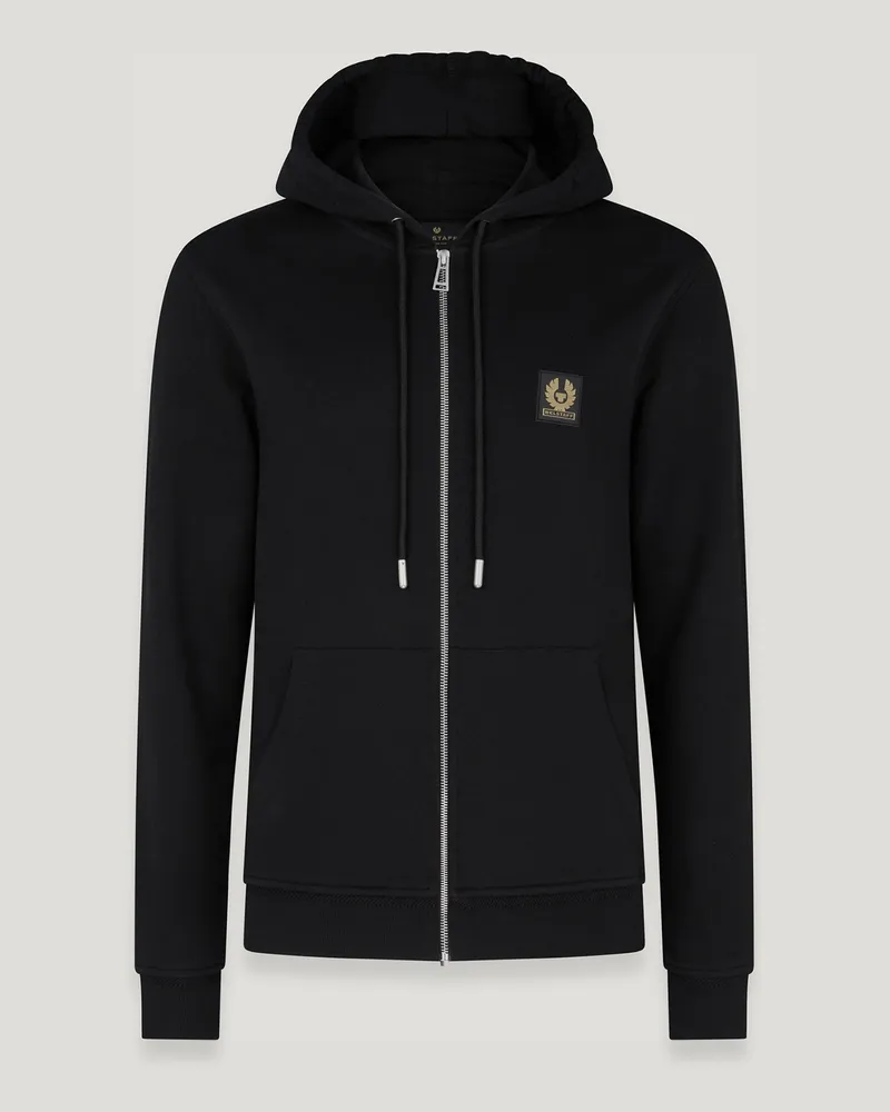 Belstaff Hoodie Mit Durchgehendem Reißverschluss Cotton Fleece Schwarz Schwarz