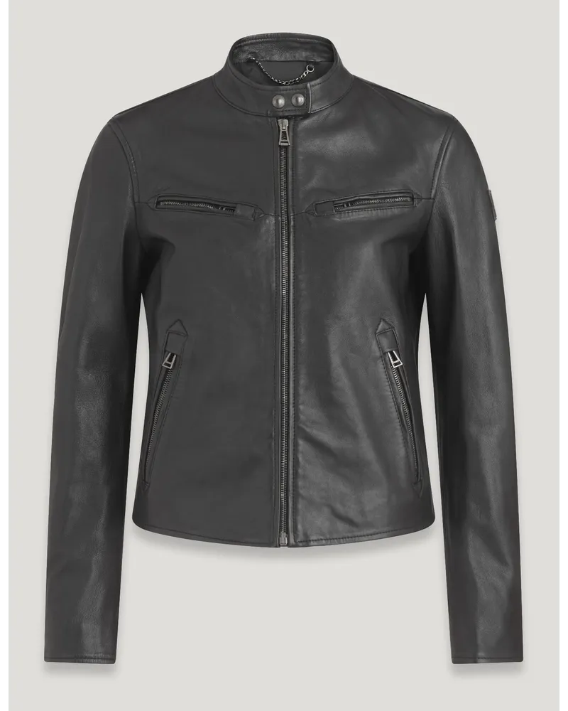 Belstaff Pine Jacke für Damen Cheviot Leather Black