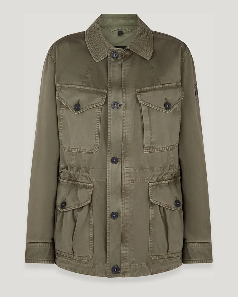 Belstaff Cs60 Feldjacke Cotton Sateen Militärgrün Militärgrün