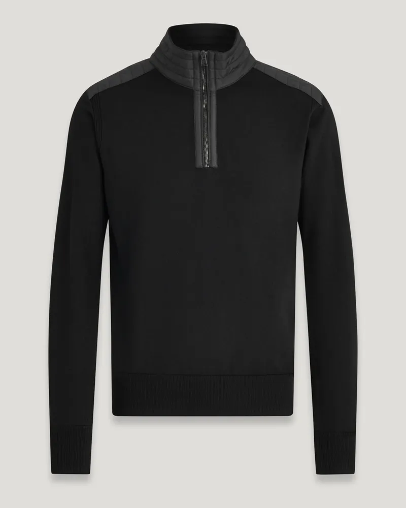Belstaff Kilmington Troyer für Herren Merino Wool Schwarz Schwarz