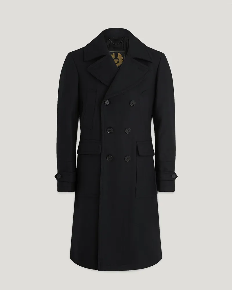 Belstaff Milford Mantel für Herren Wool Cashmere Blend Schwarz 50 