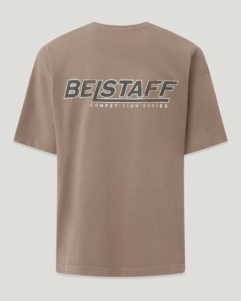 Belstaff Competition Momentum T-shirt für Herren Spray Treatment Heavyweight Jersey Dunkelgrau Asphaltgrau