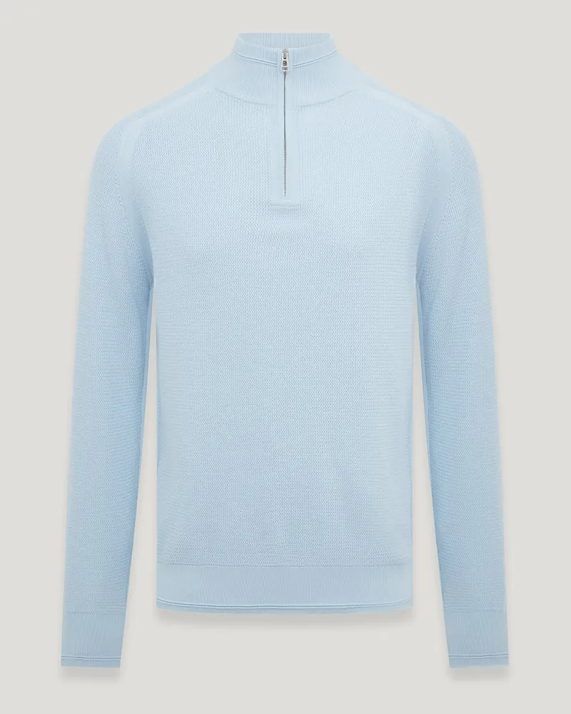 Belstaff Guide Troyer für Herren Organic Cotton Himmelblau Himmelblau