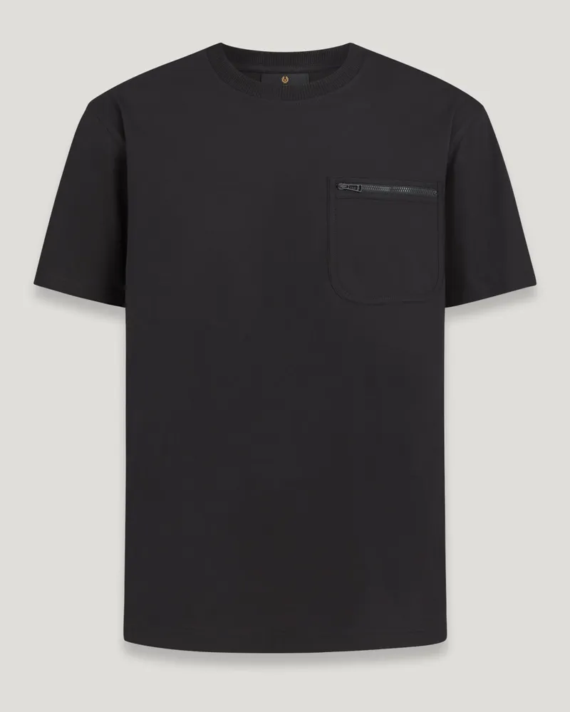 Belstaff Transit T-shirt für Herren Heavy Cotton Jersey Black