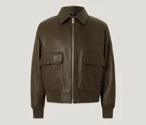 Pilot Jacke für Herren Oiled Nappa Grün