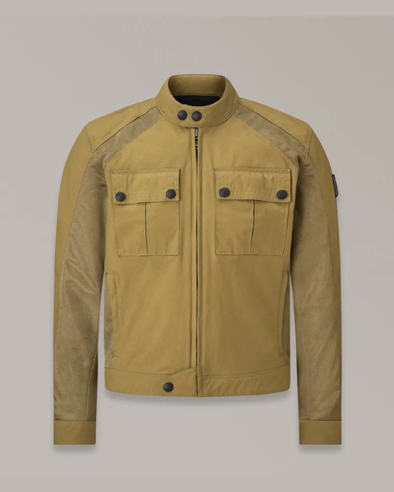 Belstaff Temple Motorradjacke für Herren Technical Nylon Belstaff Olive Belstaff