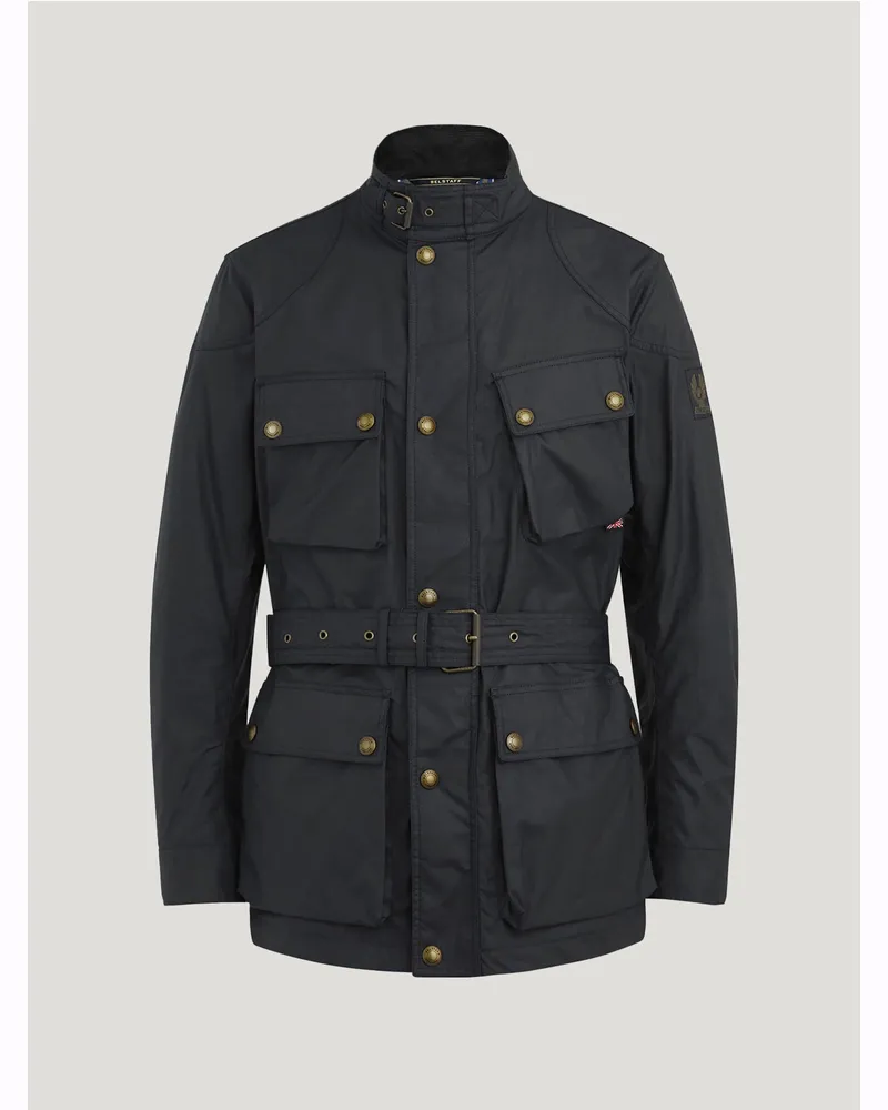 Belstaff Trialmaster Jacke für Herren Waxed Cotton Schwarz 50 
