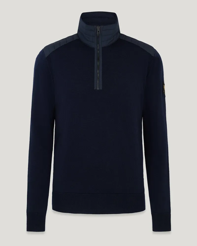 Belstaff Kilmington Troyer für Herren Merino Wool Dunkles Dunkelblau S 