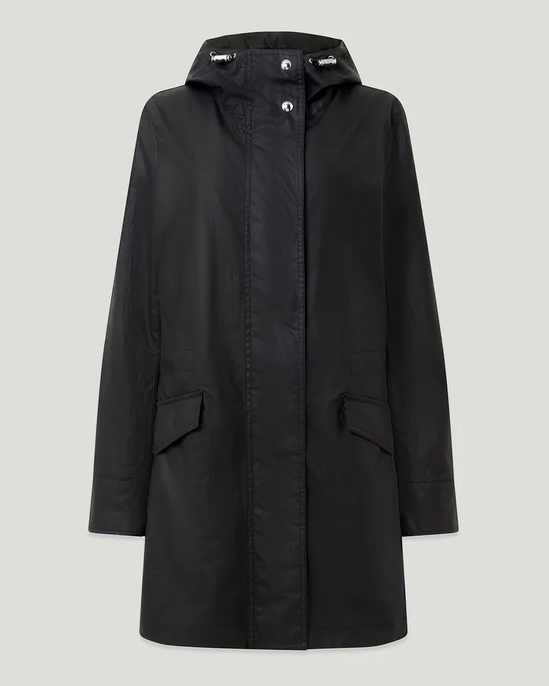 Belstaff Clancy Parka für Damen Waxed Cotton Mittelblau M 