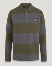 Belstaff Drum Polohemd für Herren Yarn Dye Striped Cotton Jersey Tile