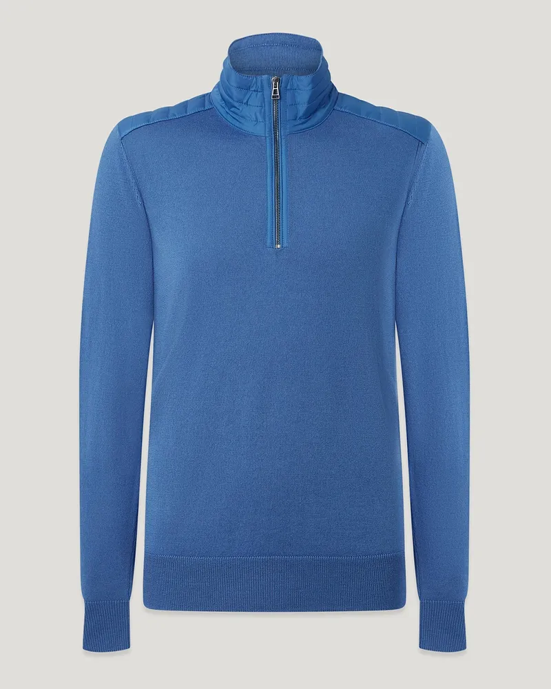 Belstaff Kilmington Troyer für Herren Merino Wool Marine Marineblau