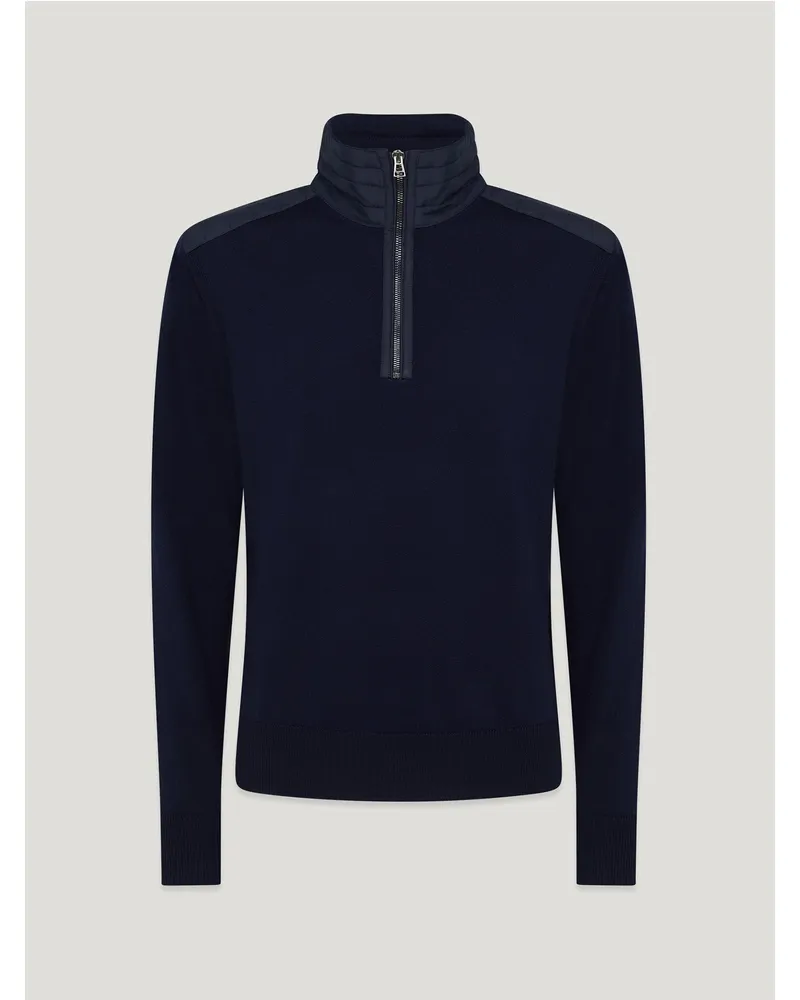 Belstaff Kilmington Troyer für Herren Merino Wool Dunkles Tintenblau Dunkles