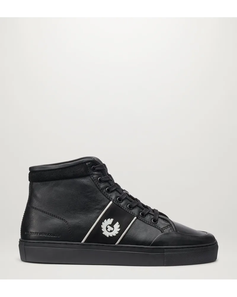 Belstaff Phoenix High Top Turnschuh FüR Herren Calf Leather Black