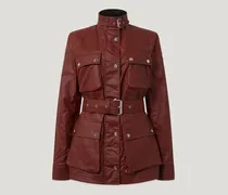 Trialmaster Jacke für Damen Waxed Cotton Dunkles Rallye-rot
