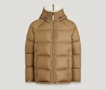 Centenary Wendbare Daunenjacke für Herren Cotton Touch Down Kreideweiß/British Khaki