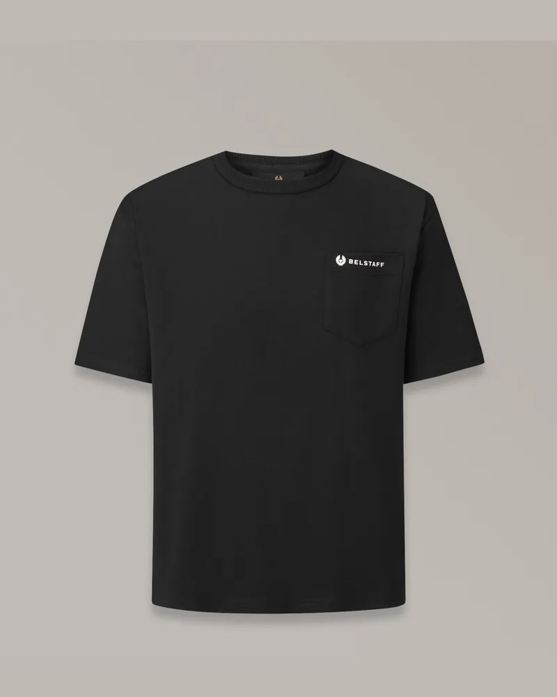 Belstaff Motorrad Capital T-shirt für Herren Cotton Jersey Schwarz Schwarz