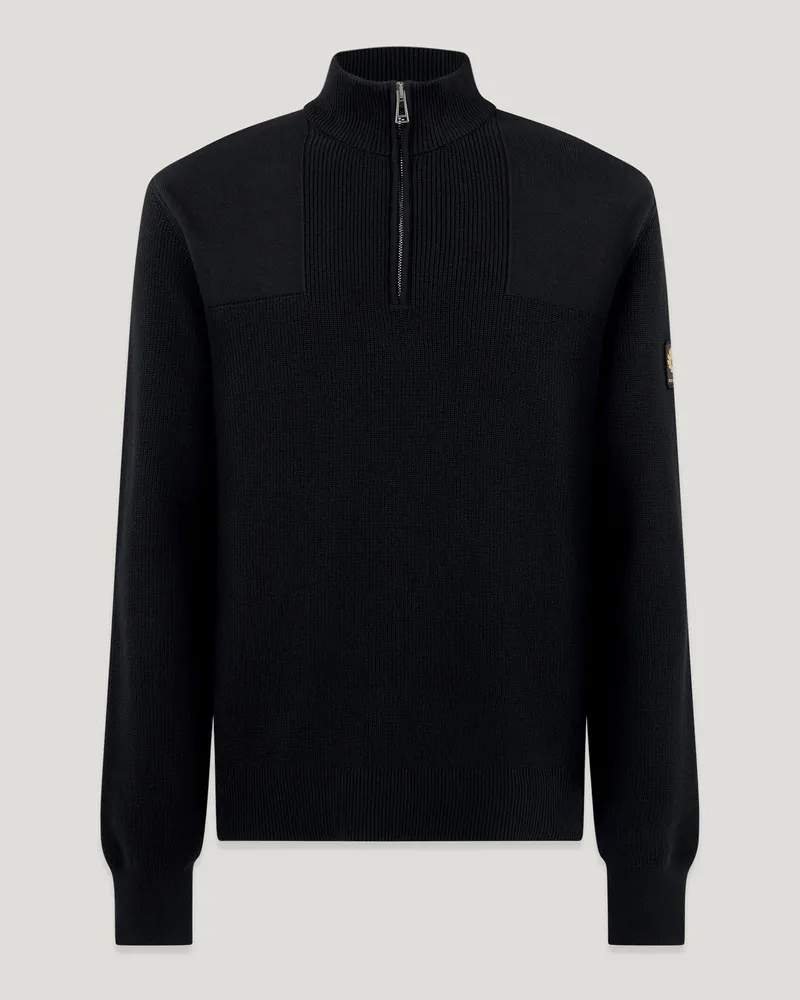 Belstaff Commander Troyer für Herren Organic Cotton Schwarz Schwarz