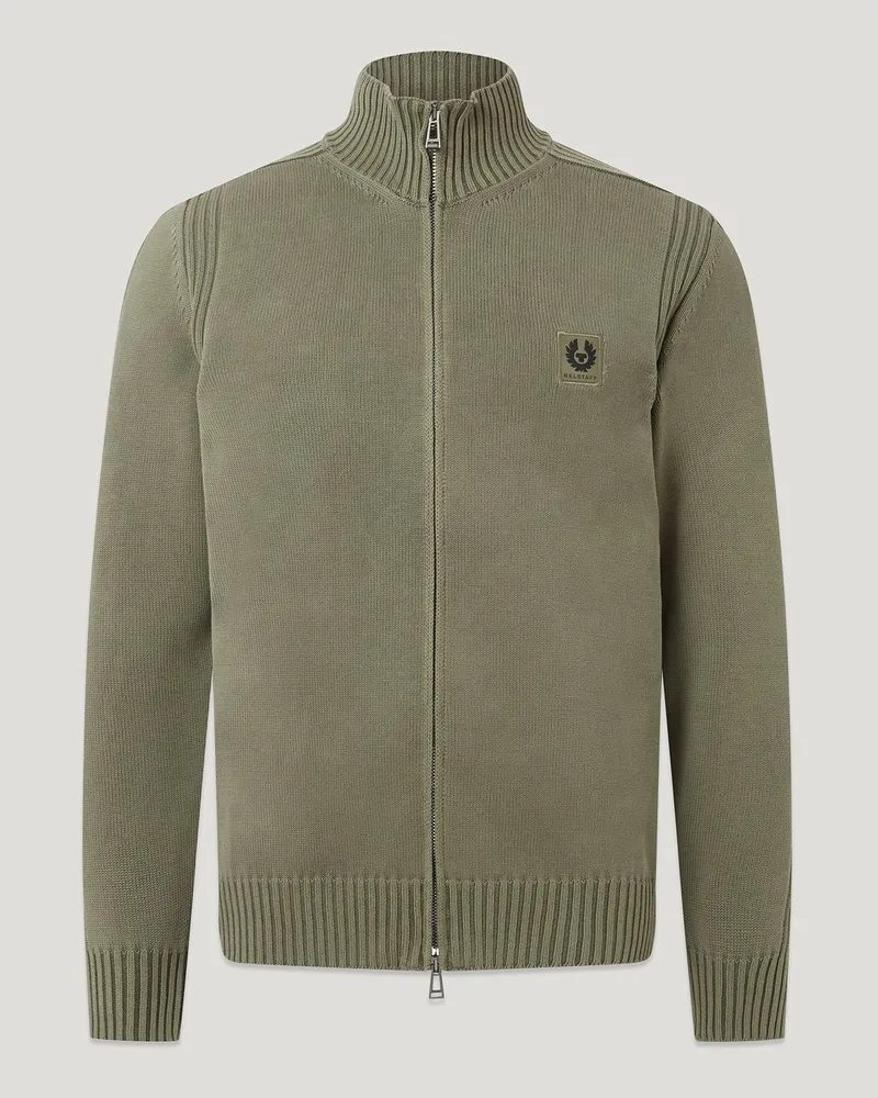 Belstaff Watch Full-zip Light Pullover für Herren Fade-out Garment Dye Cotton Beige L 
