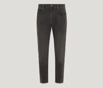 B81 Jeans für Herren Stonewashed Stretch Denim Schwarz
