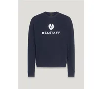 Signature Rundhals-sweatshirt für Herren Cotton Fleece Dunkles Tintenblau