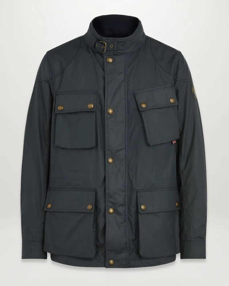 Belstaff Fieldmaster Jacke für Herren Waxed Cotton Dunkles Marineblau Dunkles