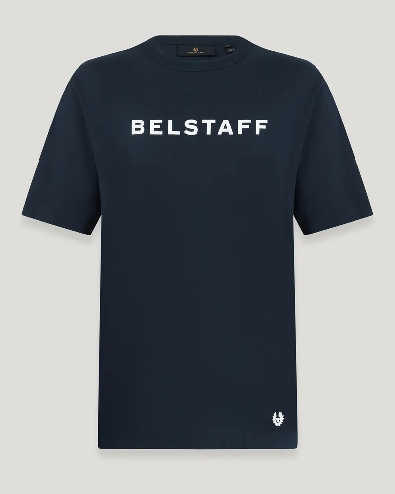 Belstaff Staple Logo-t-shirt für Herren Cotton Jersey Dunkles Tintenblau Dunkles