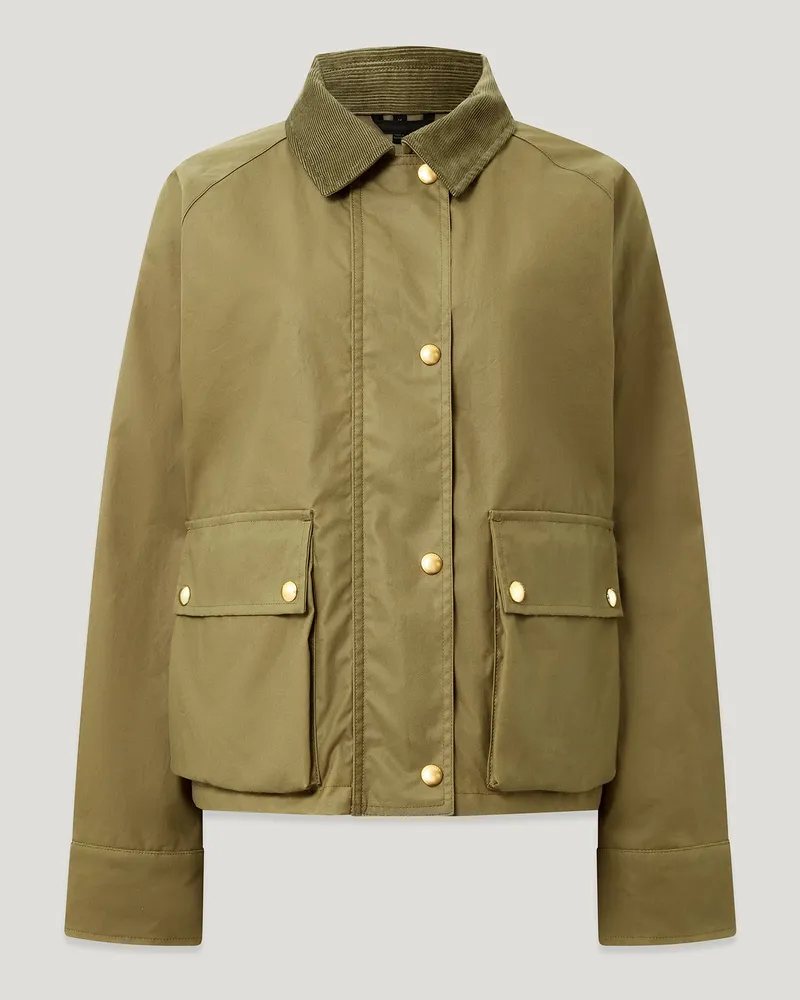 Belstaff Cyan Jacke für Damen Waxed Cotton Dunkles Dünenbeige XS 
