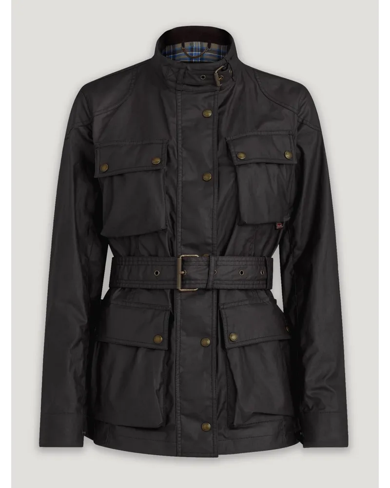 Belstaff Trialmaster Jacke für Damen Waxed Cotton Black