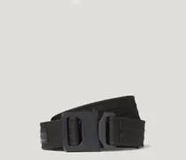 Webbing Clip Gürtel für Herren Nylon Webbing Schwarz
