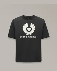 Belstaff Motorrad Phoenix T-shirt für Herren Cotton Jersey Black