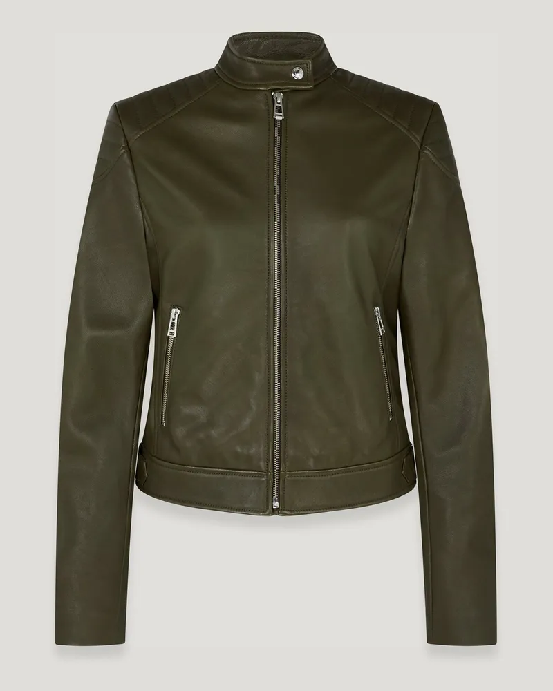 Belstaff Mollison Jacke für Damen Matt Nappa Armee-Olivgrün Armee-olivgrün